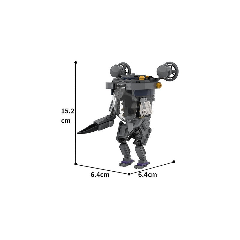 Twin-Thruster Deep-Sea Exosuit MOC Building Kit - 4