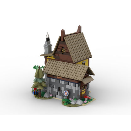 Two-Story Medieval Woodland Cottage MOC Building Kit - 4