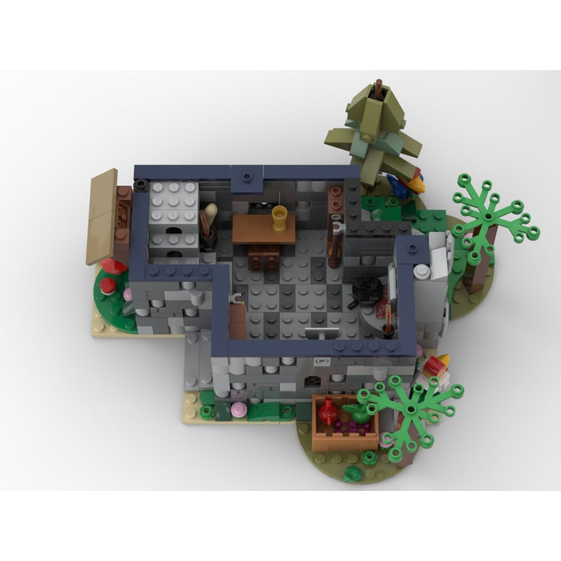 Two-Story Medieval Woodland Cottage MOC Building Kit - 5