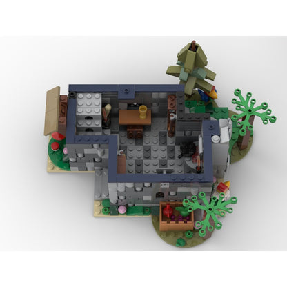 Two-Story Medieval Woodland Cottage MOC Building Kit - 5