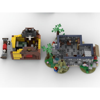 Two-Story Medieval Woodland Cottage MOC Building Kit - 6