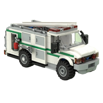 Type 6 Forest Fire Brush Truck MOC Building Kit - 1