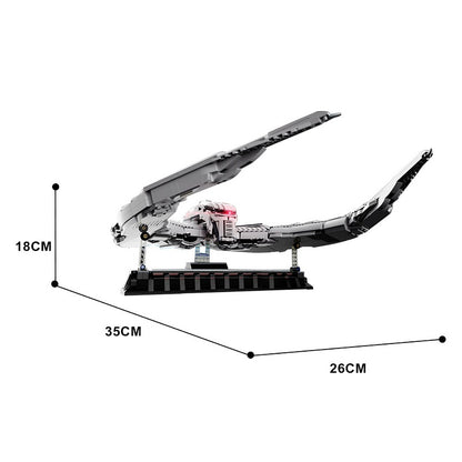 UCS Cylon Fighter Starfighter Building Kit | LEGO-Compatible MOC - 1