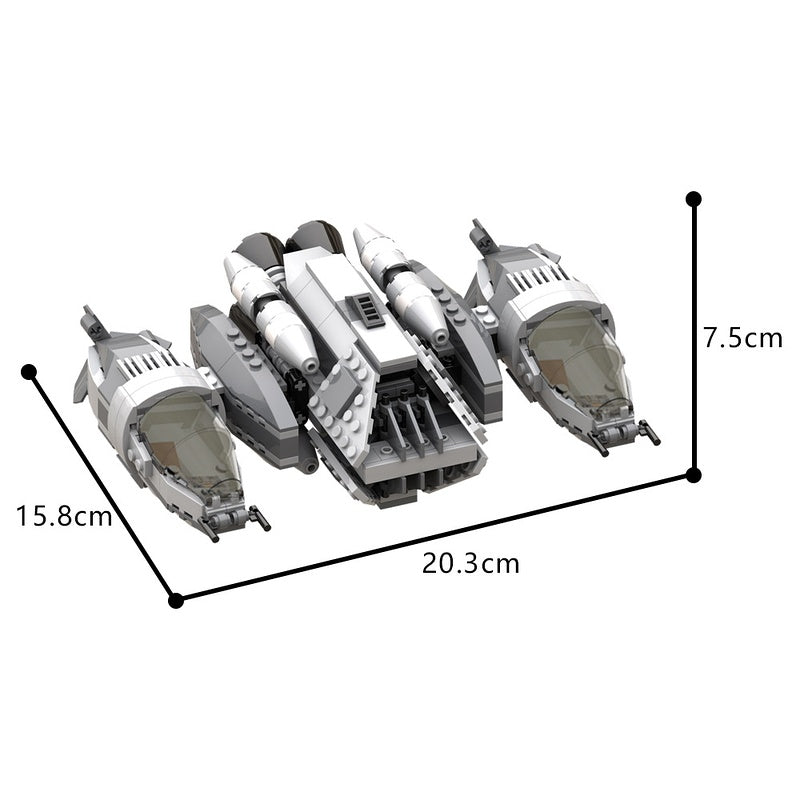 Ugly Class Galactic Starfighter Building Kit | LEGO-Compatible MOC - 7