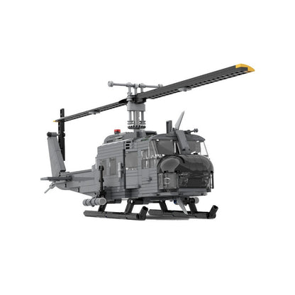 UH-1H Utility Helicopter MOC Building Kit | Military Aircraft Model - 1