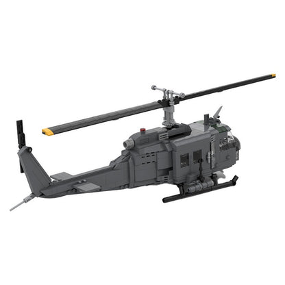 UH-1H Utility Helicopter MOC Building Kit | Military Aircraft Model - 3