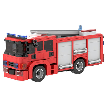 UK Frontline Pump Fire Engine MOC Building Kit - 1