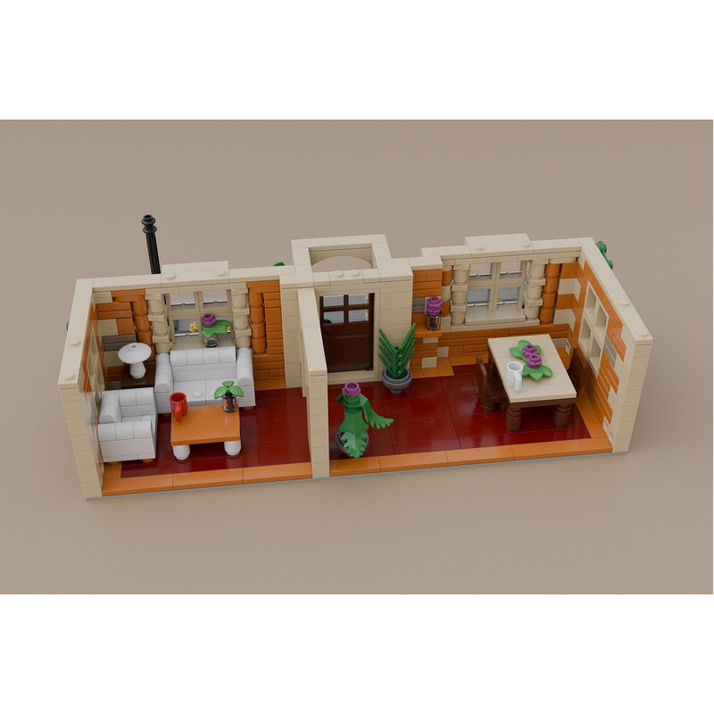 UK-Style Three-Story Townhouse MOC Architecture Building Kit - 2