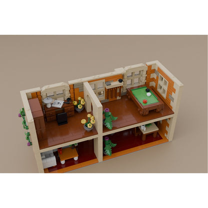 UK-Style Three-Story Townhouse MOC Architecture Building Kit - 3
