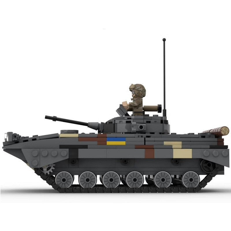 Ukrainian BMP-2 Infantry Fighting Vehicle MOC Building Kit | Armored IFV - 2