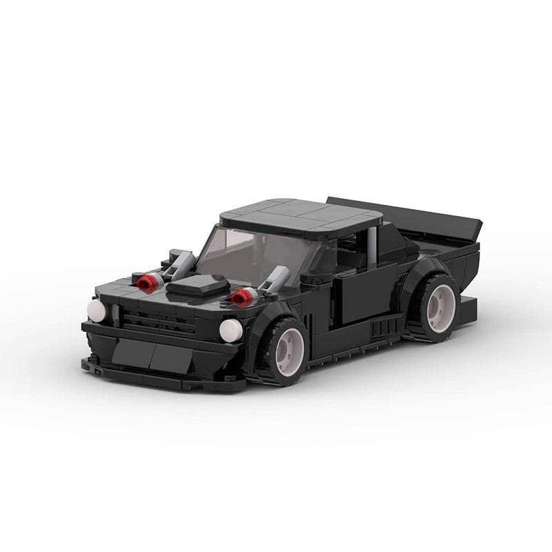 Ultimate V8 Drift Muscle Car Building Kit | 8 wide LEGO-Compatible MOC - 1