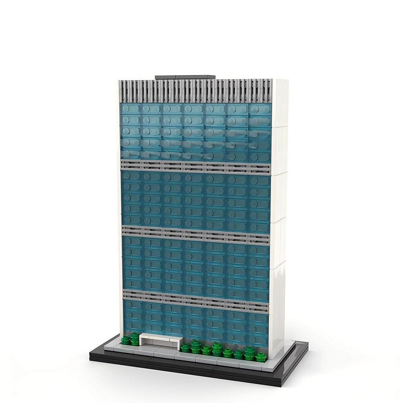 UN Secretariat Building 1:800 Skyscraper Building Kit | LEGO-Compatible MOC - 3