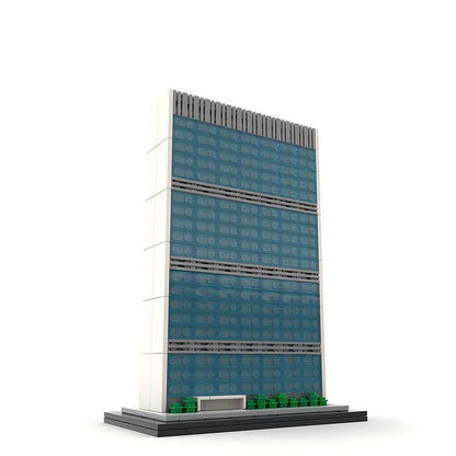 UN Secretariat Skyline MOC Building Kit | NYC Skyscraper Architecture Model Kit - 2