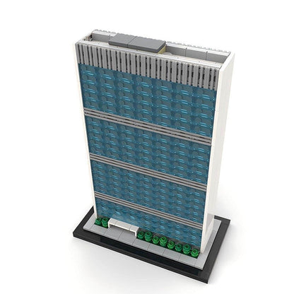 UN Secretariat Skyline MOC Building Kit | NYC Skyscraper Architecture Model Kit - 3