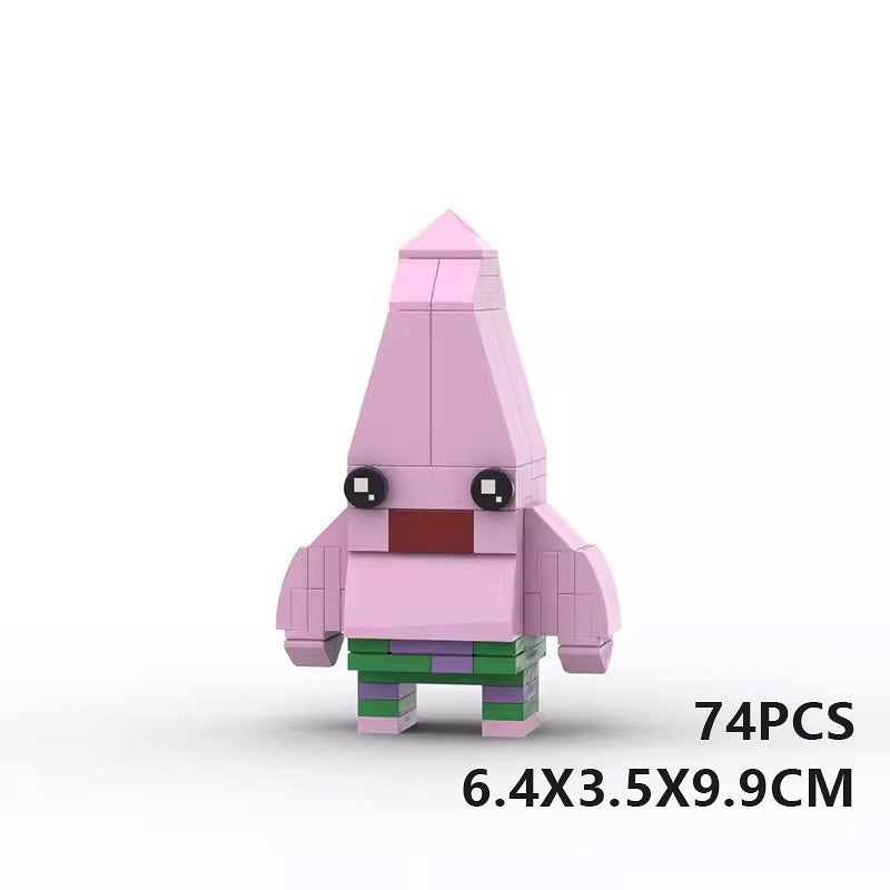 Undersea Cartoon BrickHeadz Character  Building Kit | LEGO-Compatible MOC - 2