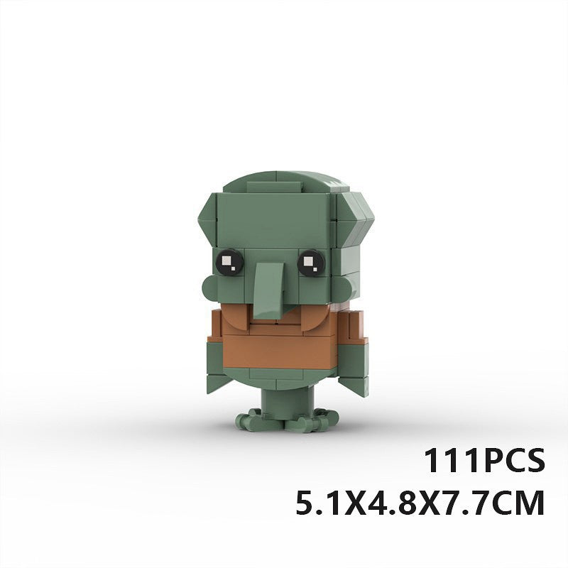 Undersea Cartoon BrickHeadz Character  Building Kit | LEGO-Compatible MOC - 21
