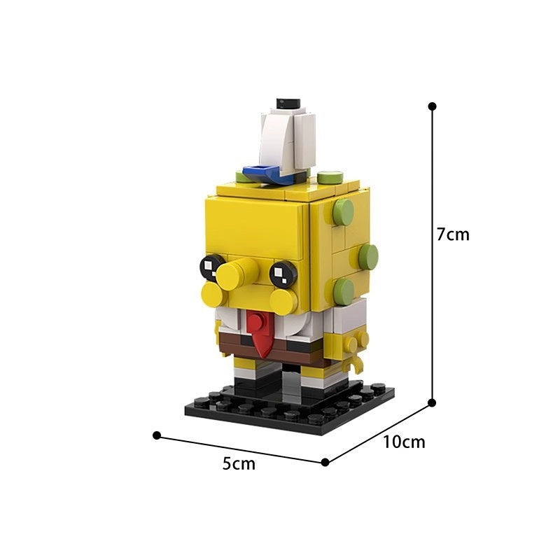 Undersea Cartoon BrickHeadz Character  Building Kit | LEGO-Compatible MOC - 2