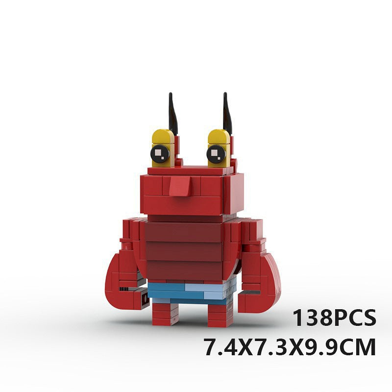 Undersea Cartoon BrickHeadz Character  Building Kit | LEGO-Compatible MOC - 35