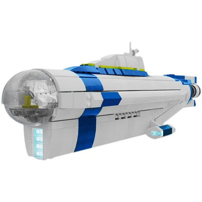 Underwater Explorer Submarine MOC Building Kit - 1/110 Scale Sci-Fi Model - 1