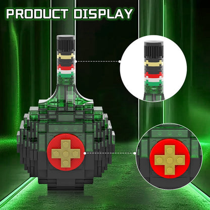Unicum Bottle MOC Building Kit | Vintage Beverage Display Art Model - 4