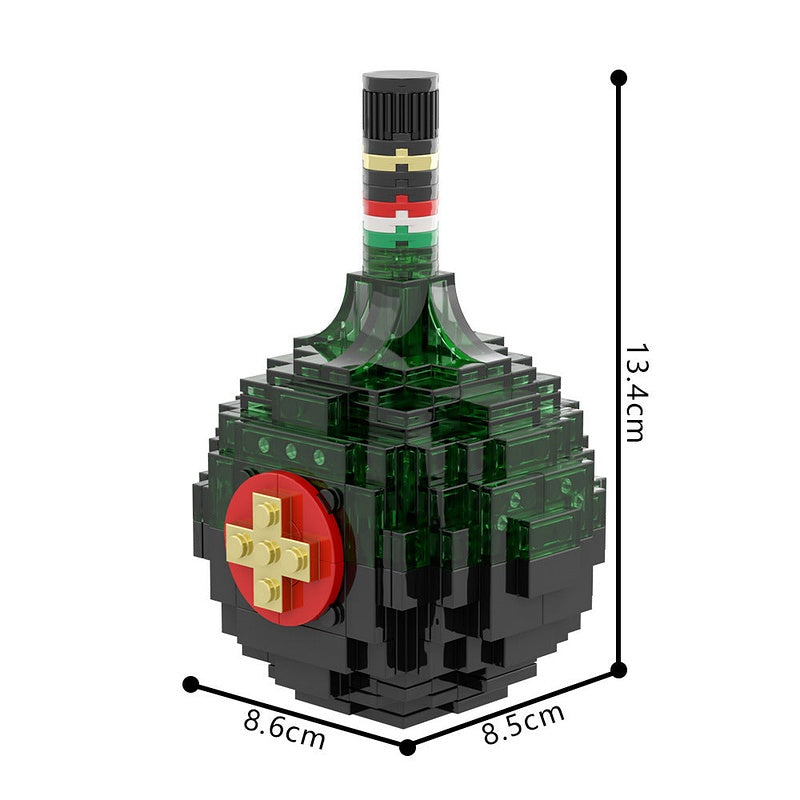 Unicum Bottle MOC Building Kit | Vintage Beverage Display Art Model - 5