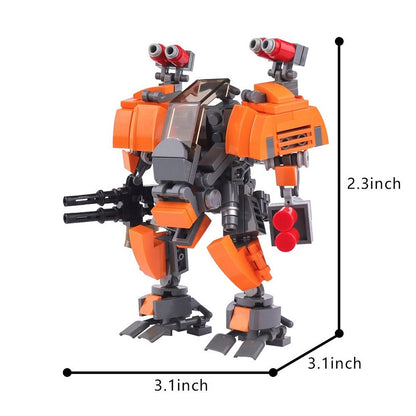 Uplink Mech Revamp MOC Building Kit | Futuristic Robot Figure Model - 3