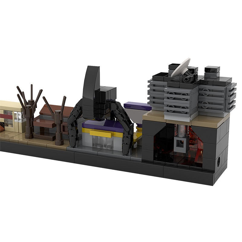 Upside Down World Skyline Building Kit | Compatible MOC - 2
