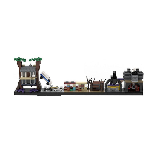 Upside Down World Skyline Building Kit | Compatible MOC - 4