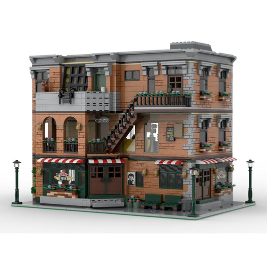 Urban Café & Apartment Modular MOC Building Kit - 1