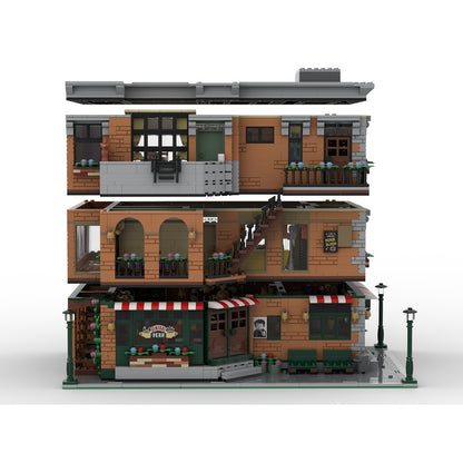 Urban Café & Apartment Modular MOC Building Kit - 2