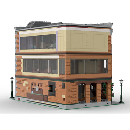 Urban Café & Apartment Modular MOC Building Kit - 4