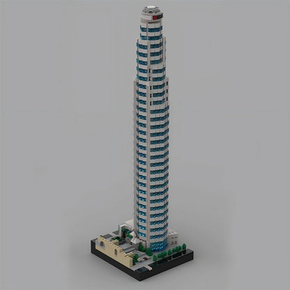 US Bank Tower LA Skyscraper MOC Building Kit | Modern City Landmark Model - 2