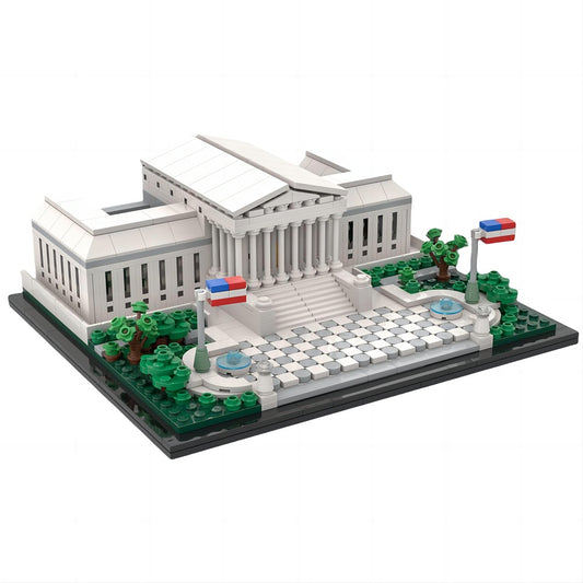 US Supreme Court Building MOC Building Kit | Landmark Architecture Model - 1
