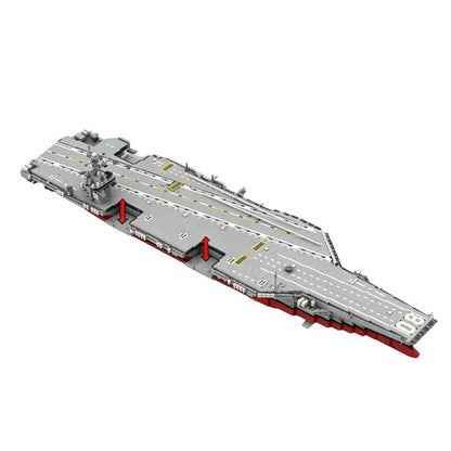 USS Enterprise CVN-80 Aircraft Carrier MOC Building Kit | Modern Warship Model - 8
