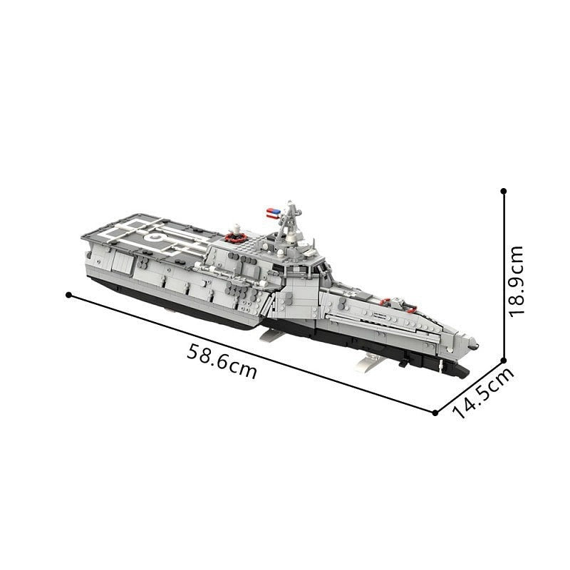 USS Independence LCS Warship MOC Building Kit | Modern Naval Vessel - 4