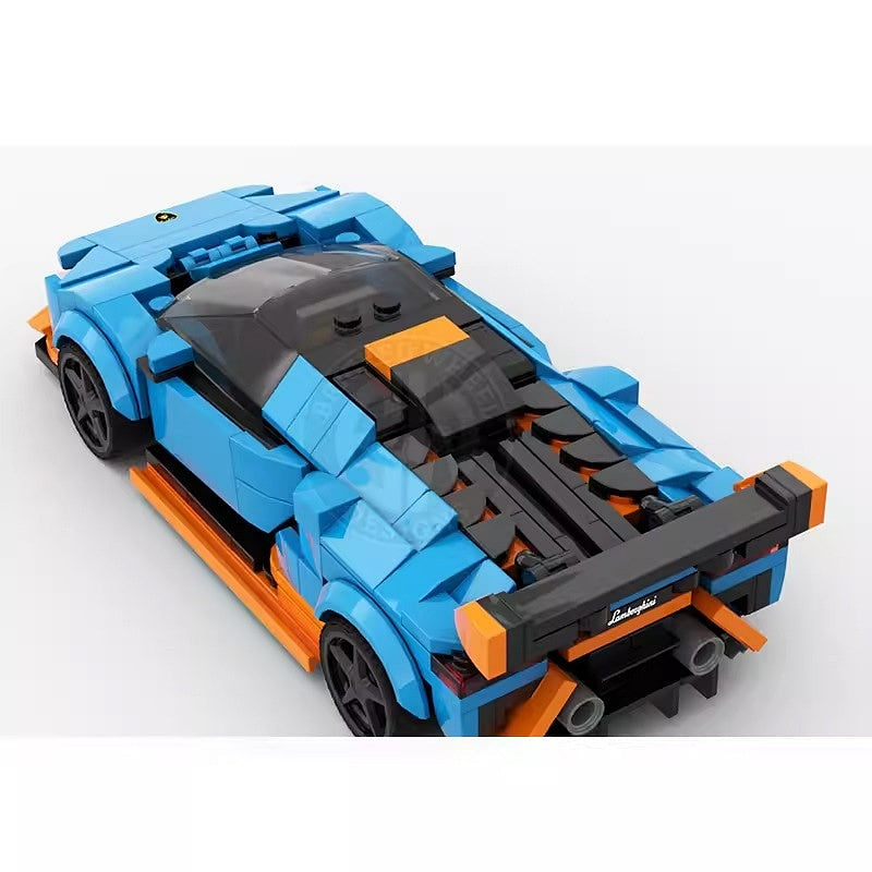 V10 Track Supercar MOC Building Kit | Aerodynamic Hypercar Vehicle Model - 3