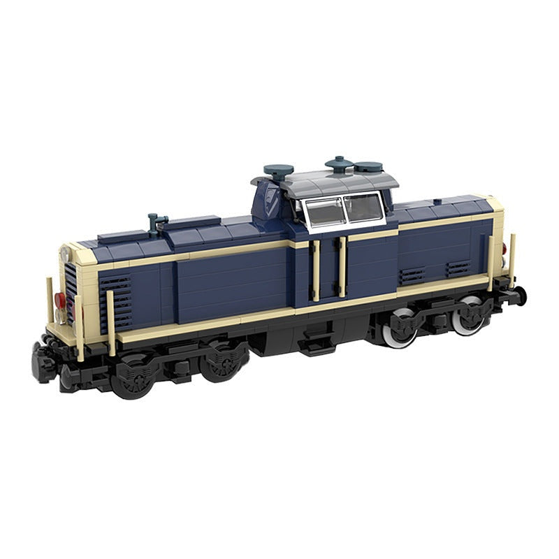 V100 German Cargo Locomotive MOC Building Kit | Freight Train Model Kit - 1