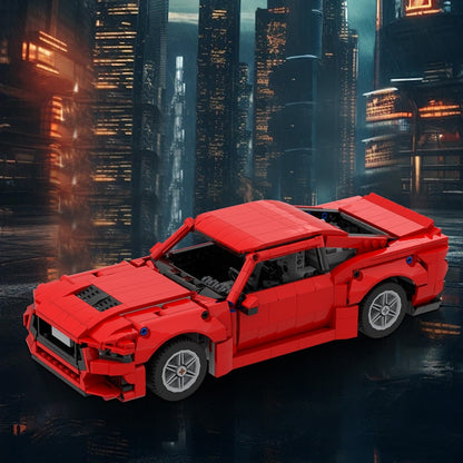 V8 Muscle Car GT Building Kit | LEGO-Compatible MOC - 1