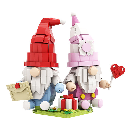 valentine's day faceless doll building set | lego compatible - 5