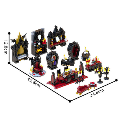 Vampire Furniture Full PACK Building Kit | Halloween | LEGO-Compatible MOC - 4