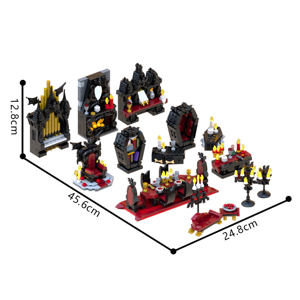 Vampire Furniture Full PACK Building Kit | Halloween | LEGO-Compatible MOC - 5
