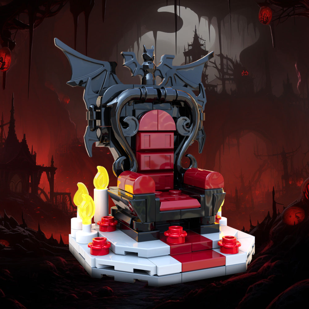 Vampire Throne Building Kit | Halloween | LEGO-Compatible MOC - 2