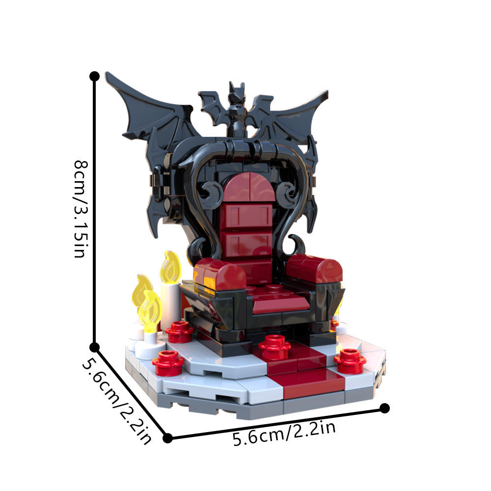 Vampire Throne Building Kit | Halloween | LEGO-Compatible MOC - 3