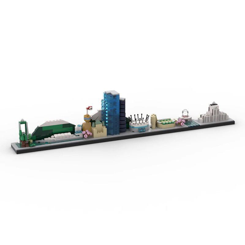 Vancouver Skyline MOC Architecture Building Kit | City Skyline Model - 4