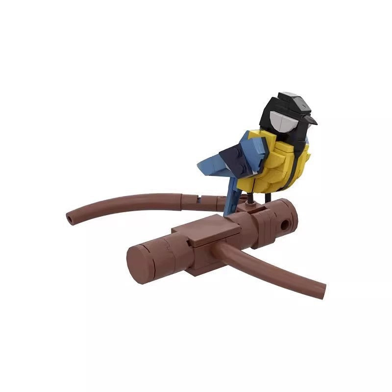 Varied Tit Bird MOC Building Kit | Compact Wildlife Display Model Set - 2