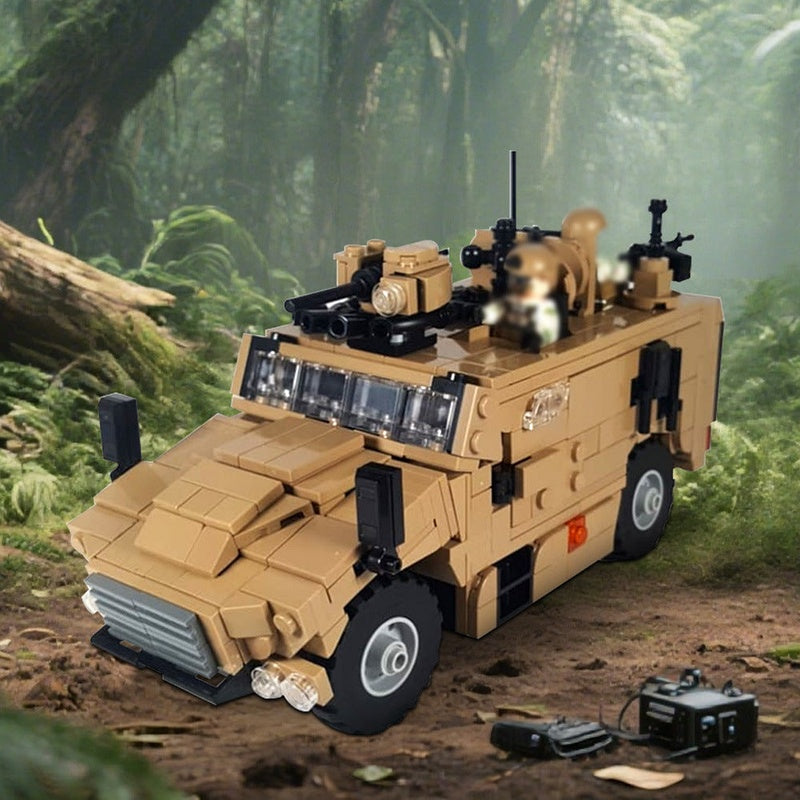 VBMR-L Serval Armored Vehicle MOC Building Kit | 684 PCS Military IFV Model - 2