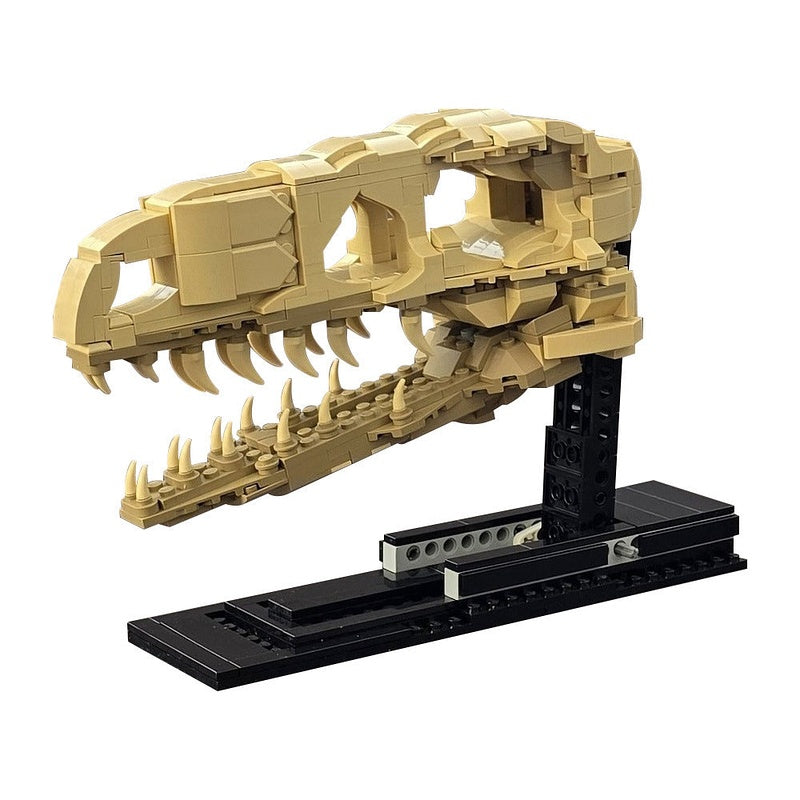 Velociraptor Fossil Skull MOC Building Kit | Dinosaur Display Model - 5