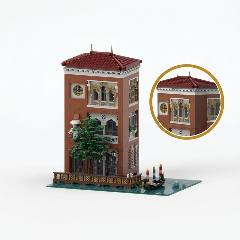 Venetian Canal Art Gallery MOC Building Kit - 1