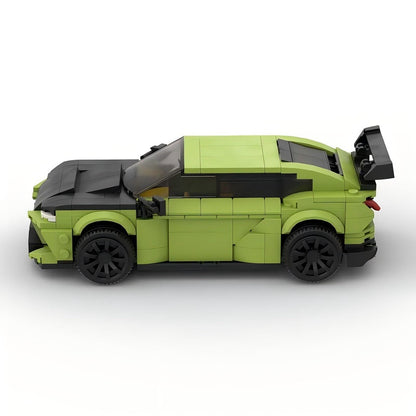 Verde Green Luxury Widebody Hyper SUV Building Kit | LEGO-Compatible MOC - 2