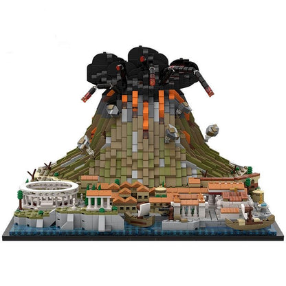 Vesuvius & Pompeii Ancient Civilization MOC Building Kit - 1